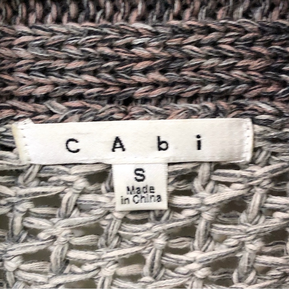 CAbi | Chunky Knit Open Front Shawl Collar Cardigan Sweater - Picture 13 of 15
